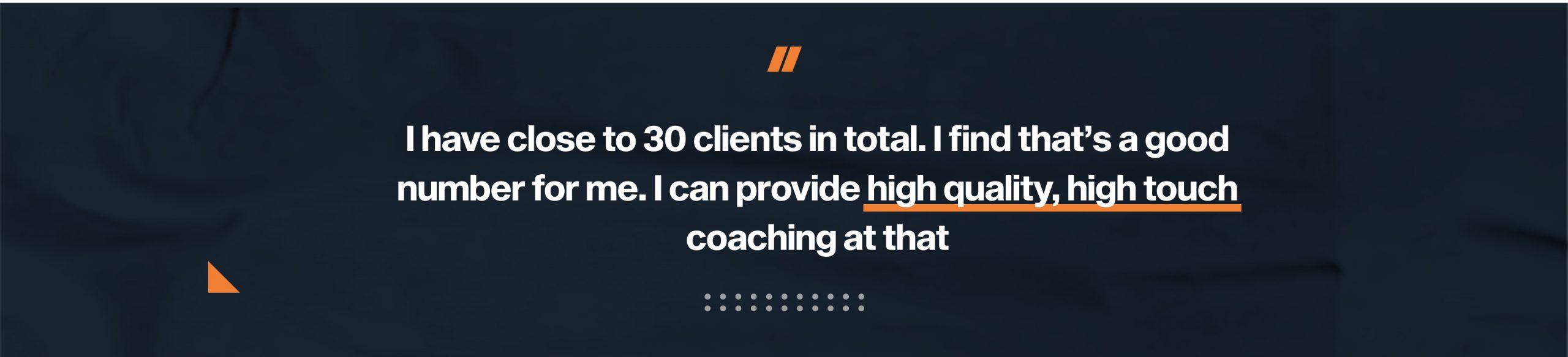 Patryk was talking about the clients he is coaching online now at his fitness business